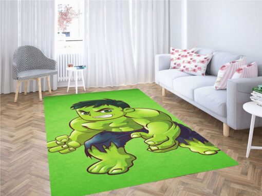 Hulk Cartoon Wallpaper Living Room Modern Carpet Rug - Custom Size And Printing