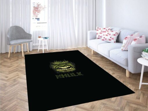 Hulk Face Wallpaper Living Room Modern Carpet Rug - Custom Size And Printing