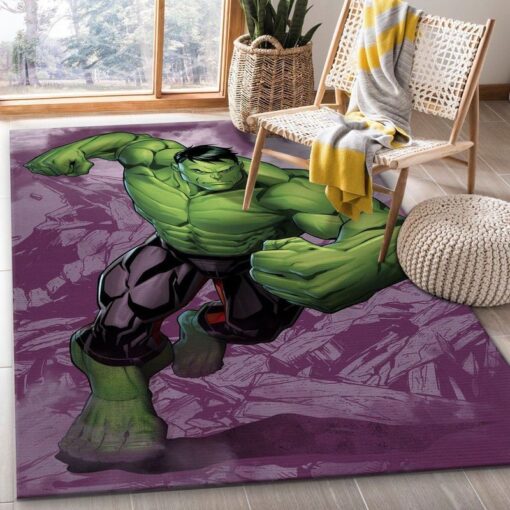Hulk Marvel Superhero - Area Rug Living Room - Custom Size And Printing