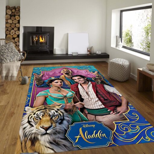 Jasmine And Aladdin Rug - Custom Size And Printing - Custom Size And Prin