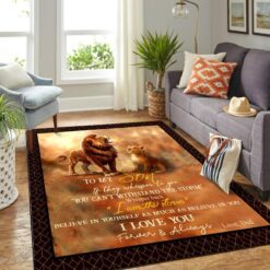 King Lion Copy Mk Carpet Area Rug – Custom Size And Printing