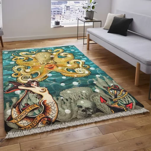 Tentacles Area Rug For Living Room - Custom Size And Printing