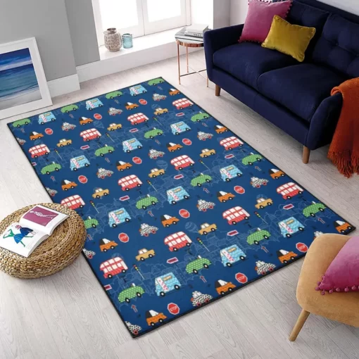 Car Modern Rugs, Cars Rug - Custom Size And Printing