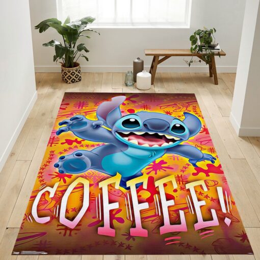 Lilo And Stitch Coffee Rug - Custom Size And Printing