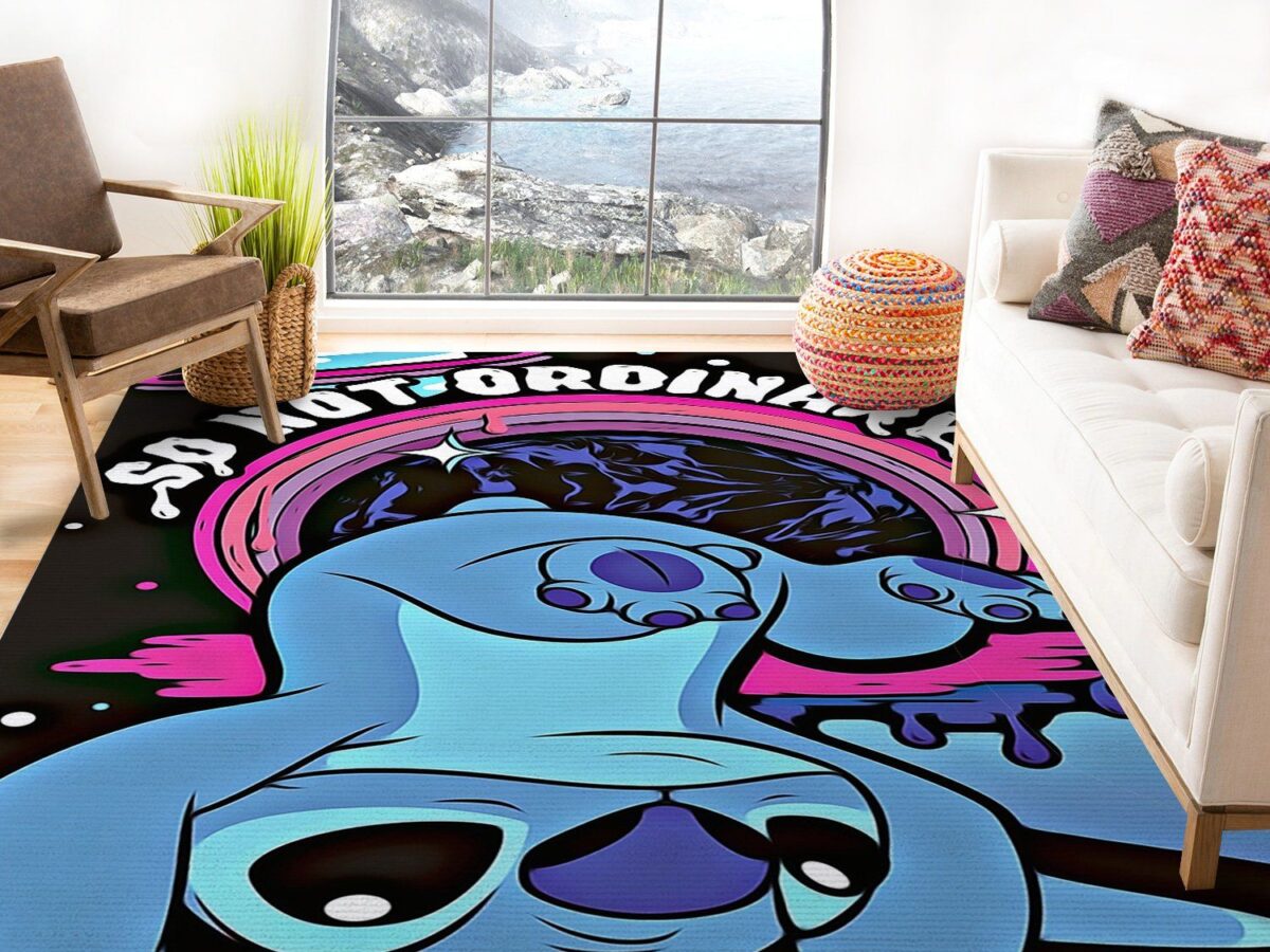 Lilo Stitch Area Rug Living Room - Custom Size And Printing