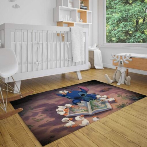 Lilo And Stitch Decorative Floor Rug - Custom Size And Printing