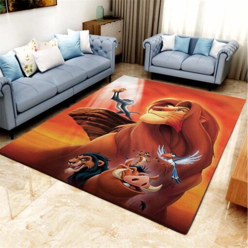 Lion King Living Room Carpet Kitchen Area Rug - Custom Size And Prin