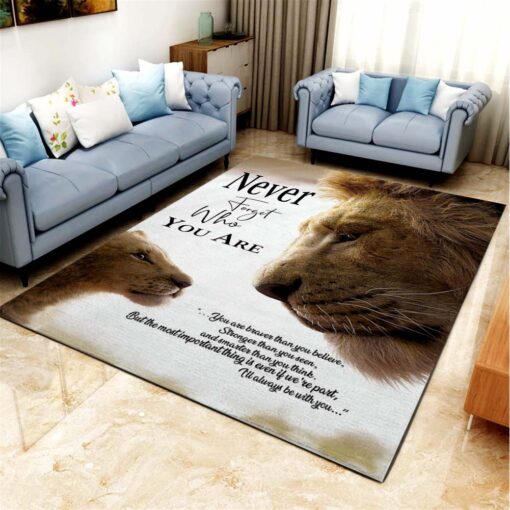 Lion King Never Forget Who You Are Living Room Carpet Kitchen Area Rug - Custom Size And Prin