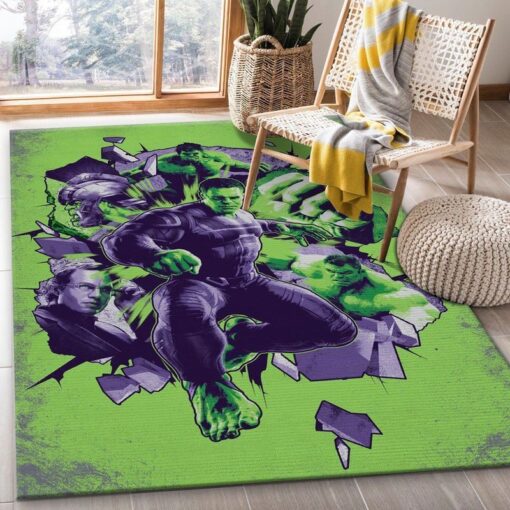Marvel Mcu Avengers Incredible Hulk Bruce Banner Area Rug Living Room - Custom Size And Printing