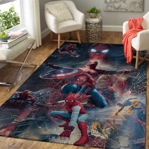 Marvel Superhero Spiderman Area Amazon Best Seller Sku 1293 Rug - Custom Size And Printing