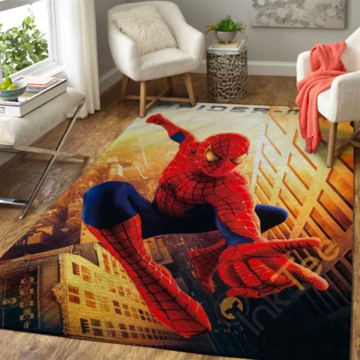 Marvel Superhero Spiderman Area Amazon Best Seller Sku 1302 Rug - Custom Size And Printing