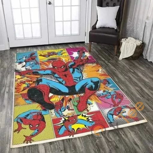 Marvel Superhero Spiderman Area Amazon Best Seller Sku 1304 Rug - Custom Size And Printing