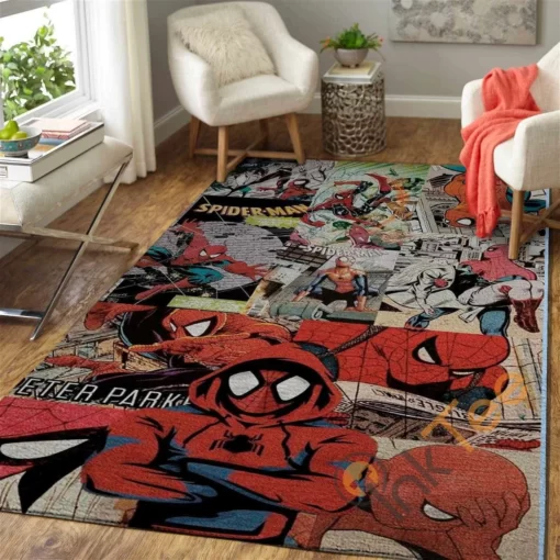 Marvel Superhero Spiderman Area Amazon Best Seller Sku 2955 Rug - Custom Size And Printing