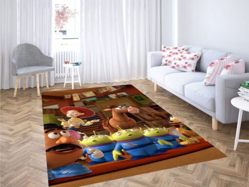 Pottato Head And Another Character Toy Story Living Room Modern Carpet Rug - Custom Size And Printing