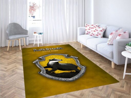 Pottermore Yellow Harry Potter Living Room Modern Carpet Rug - Custom Size And Printing