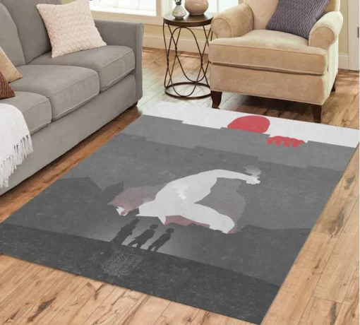 Attack On Titan Rug Colossal Titan Break The Wall Rug - Custom Size And Printing