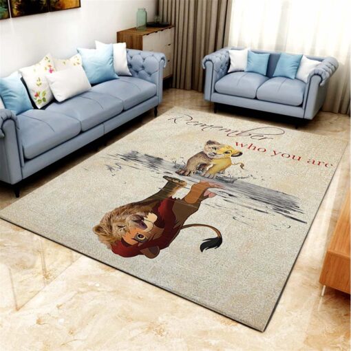 Remember Who You Are Lion King Living Room Carpet Kitchen Area Rug - Custom Size And Prin