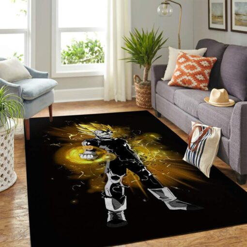 Saiyan Yellow Dragon Ball Carpet Rug - Custom Size And Printing
