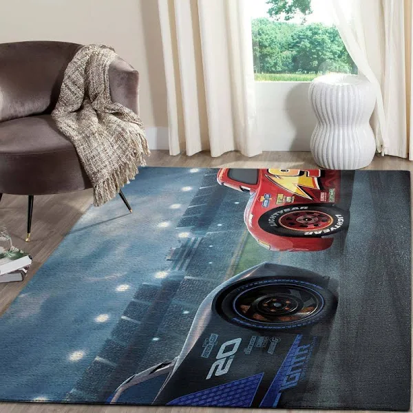 LGHTNING MCQUEEN DISNEY CARS AREA RUG – CUSTOM SIZE AND PRINTING