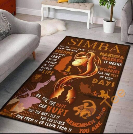 Simba Lion King Disney Christmas Gift For Lover Rug - Custom Size And Printing