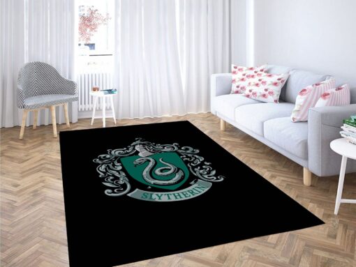 Slytherin Logo Harry Potter Carpet Rug - Custom Size And Printing