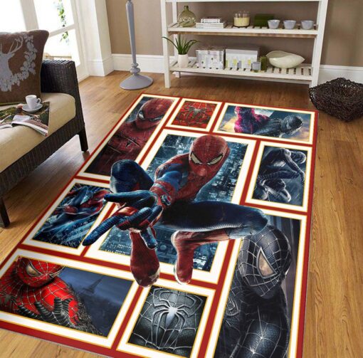 Spider Man Marvel Avengers Superheroes Love Decorative Floor Rug - Custom Size And Printing