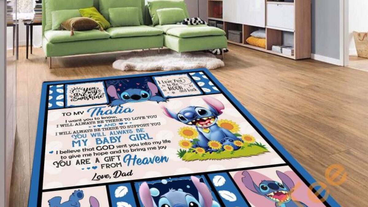 Disney Lilo & Stitch Movies Walt Bedroom Living Room - Custom Size And  Printing
