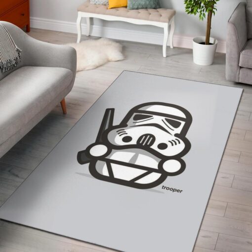 Stormtrooper Star Wars Area Rug - Custom Size And Printing
