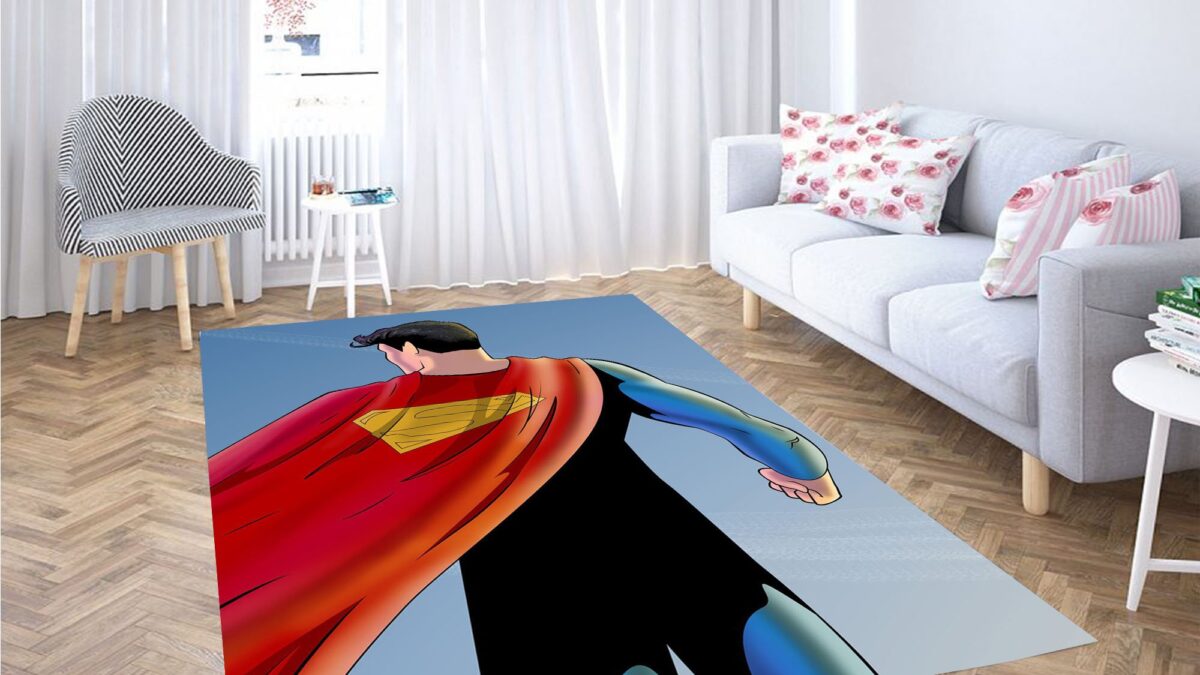 Supreme And Superman Jpg Rug Area Rug Floor Decor
