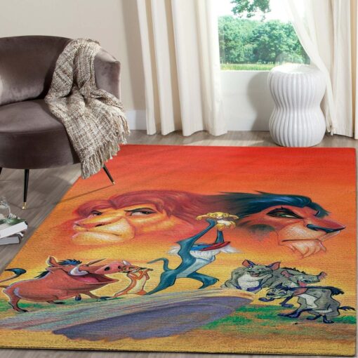 The Lion King Area Rug - Living Room Carpet Local Brands Floor Decor The Us Decor - Custom Size And Prin