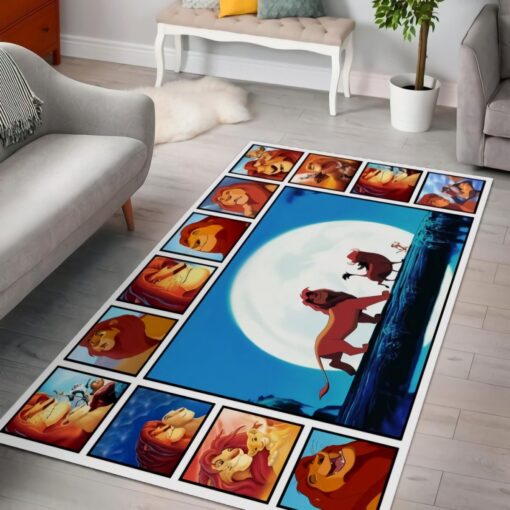 The Lion King Love Simba Decorative Floor Rug - Custom Size And Printing