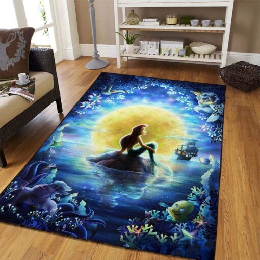 The Little Mermaid Area Rug - Custom Size And Printing