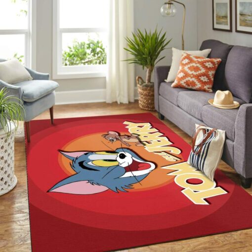 Tom & Jerry Cartoon Carpet Floor Area Rug - Custom Size And Printing