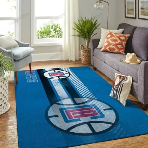 La Clippers Gifts Nba Area Rug Home Decor - Custom Size And Printing