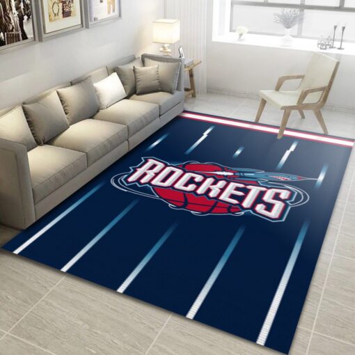 Houston Rockets Nba Team Area Rug Nba Rug Room Decor - Custom Size And Printing