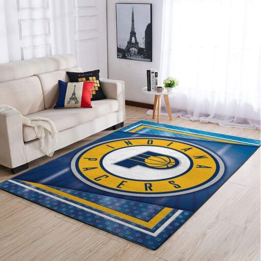 Indiana Pacers Living Room Area Rug - Custom Size And Printing