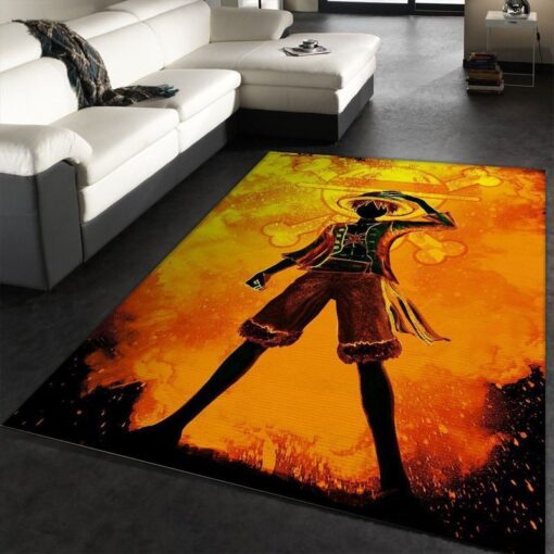 Luffy The Soul Of The Pirate One Piece Area Rug Living Room - Custom Size And Printing