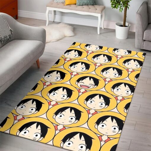 Luffy One Piece Anime Movies Area Rug - Living Room - Custom Size And Printing