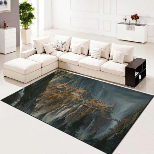 The One Wiki To Rule Them All Rivendell The Lord Of The Rings Living Room - Custom Size And Printing