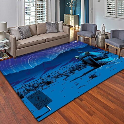 Fortnite Night Rug - Living Room Carpet - Custom Size And Printing