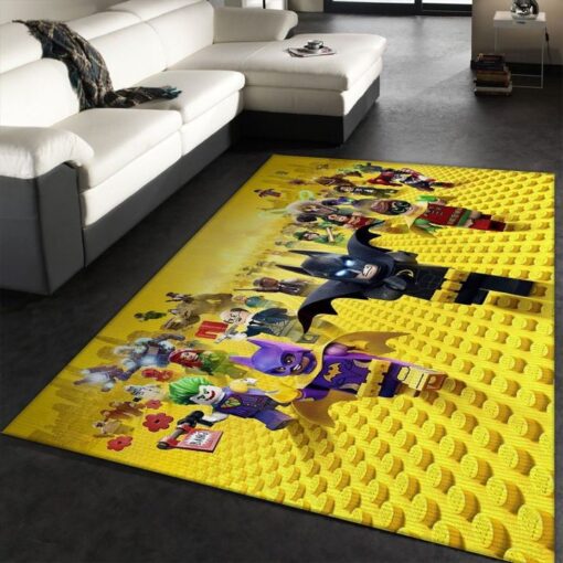 Lego Dc Comic Movies Area Rug - Living Room - Custom Size And Printing