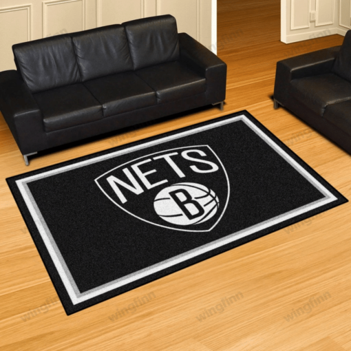 Brooklyn Nets Area Rug - Custom Size And Printing