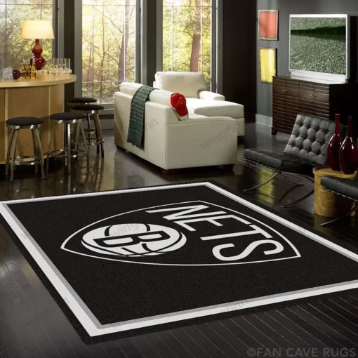 Brooklyn Nets Area Rug - Custom Size And Printing