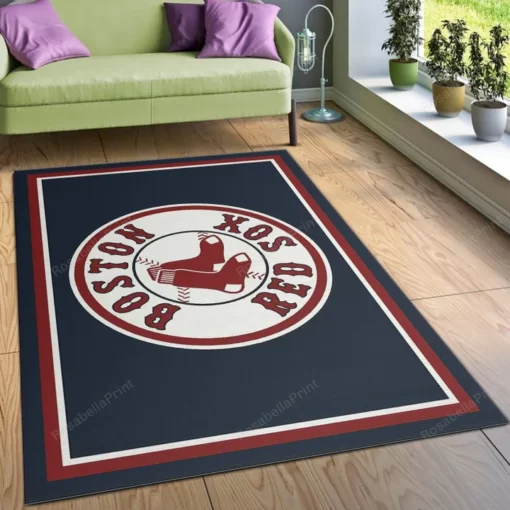 Boston Red Sox Imperial Spirit Area Area Rug - For Living Room - Custom Size And Printing