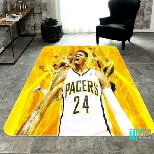 Indiana Pacers Living Room Area Rug - Custom Size And Printing