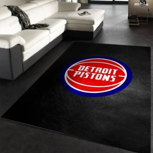 Detroit Pistons Nba - Area Rug Living Room - Custom Size And Printing
