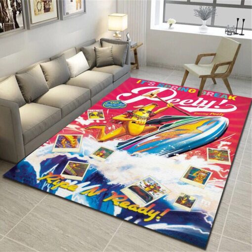 Fortnite Marco - Alfonso Spring Break Peely Area Rugs, Living Room - Custom Size And Printing