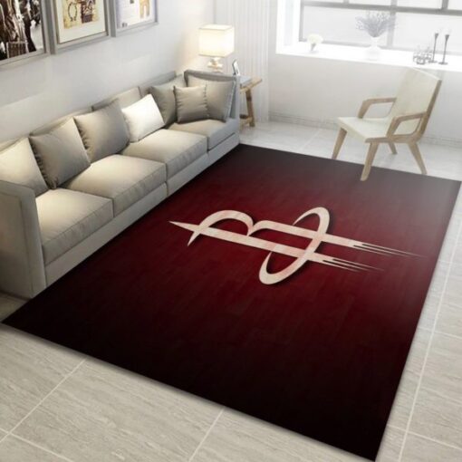 Houston Rockets Team Logo Nba Living Room Carpet Rug - Custom Size And Printing