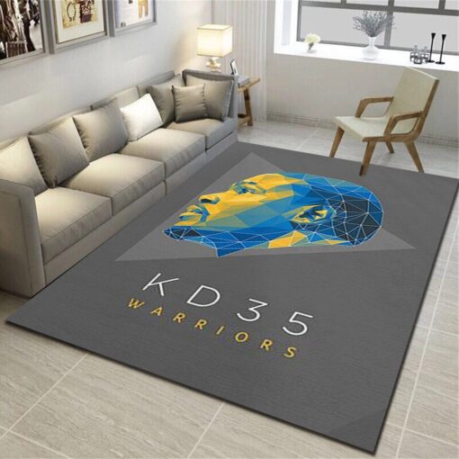 Golden State Warriors Rug - Basketball Team Living Room - Custom Size And Printing