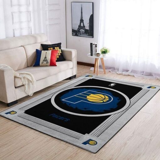 Indiana Pacers Living Room Area Rug - Custom Size And Printing